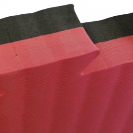 Tatamis - Tapis Puzzle Noir et Rouge 100 cm x 100 cm x 4 cm