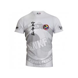 WKF T-Shirt met volledige print wit