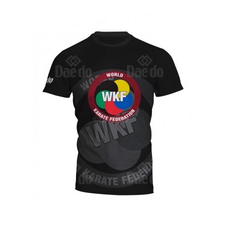 T-Shirt Imprimé Complet WKF Noir