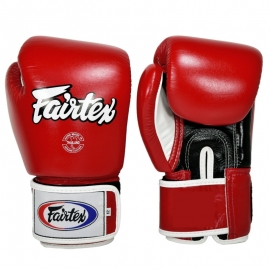 GANTS D'ENTRAINEMENT FAIRTEX FXV1 ROUGE CUIR TOP