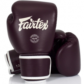 GANTS D'ENTRAINEMENT FAIRTEX FXV16 BORDEAUX CUIR TOP