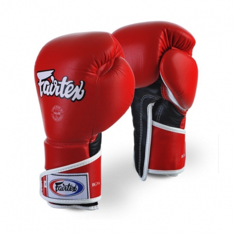 FAIRTEX FXV6 ROOD LEREN TOP TRAININGSHANDSCHOENEN