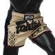 SHORT DE BOXE THAÏ BEIGE/TRIBAL FAIRTEX