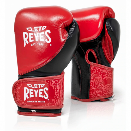 GANTS DE BOXE D'ENTRAINEMENT REYES "HIGHT PRECISION" ROUGE/NOIR