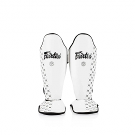 PROTÈGES TIBIAS & PIEDS FAIRTEX SP5 BLANC CUIR TOP