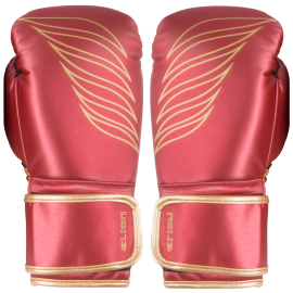 Gants d'entrainement ELION - ( Cuir skintex ) - Rouge metalisé