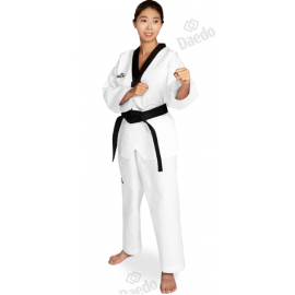 Dobok met zwarte kraag